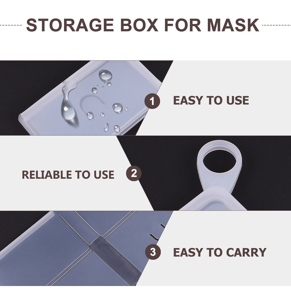 2 Stück lebensmittelechte Sili – Face Mask Storage Box Bewertung und Preis